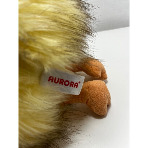 Aurora Fluffy Yellow Duck Rare 8” Plush Duckling Easter Chick Soft Furry Fluffy - Picture 8 of 9